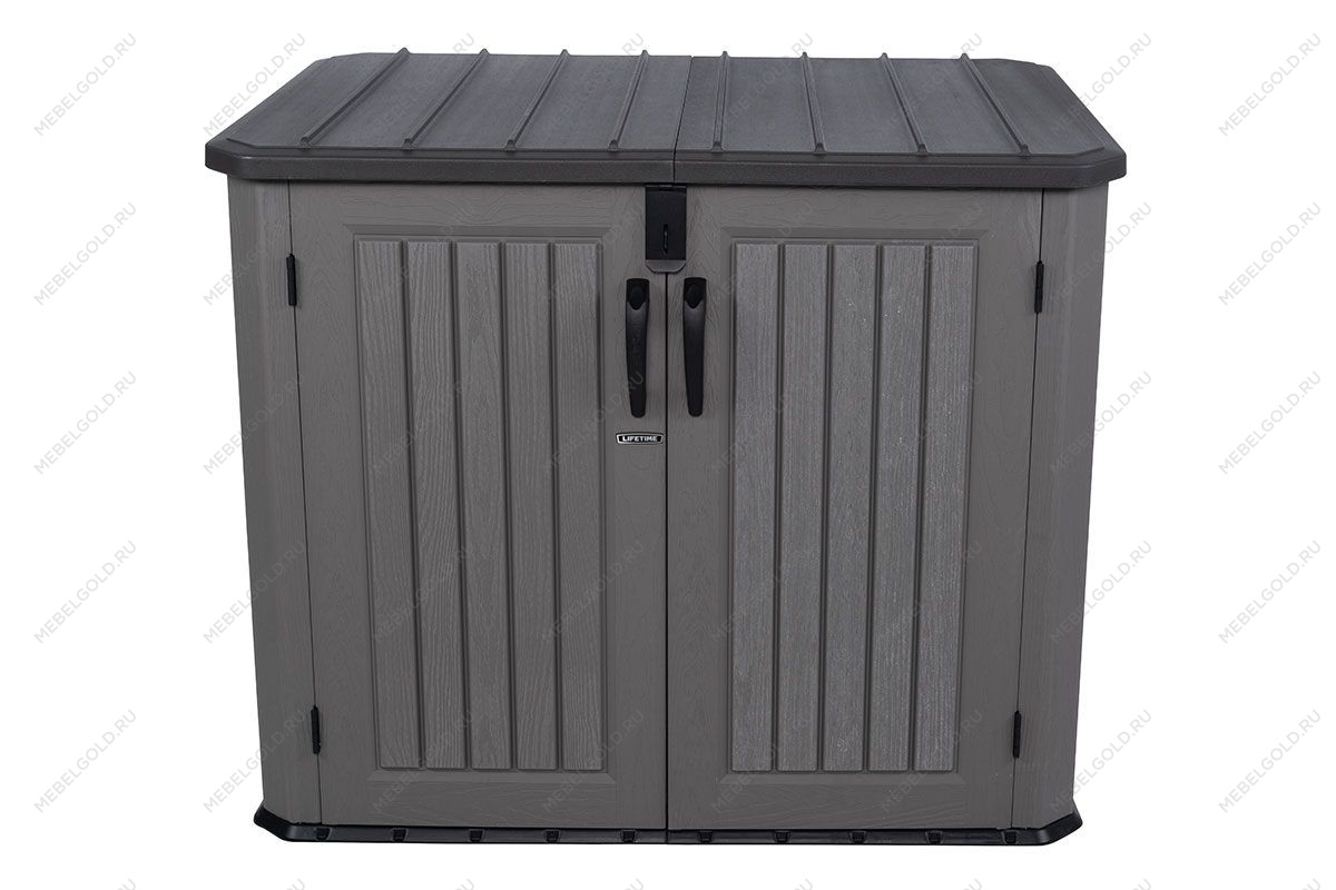 Ящик пластиковый WoodLook, 1380 л, серый