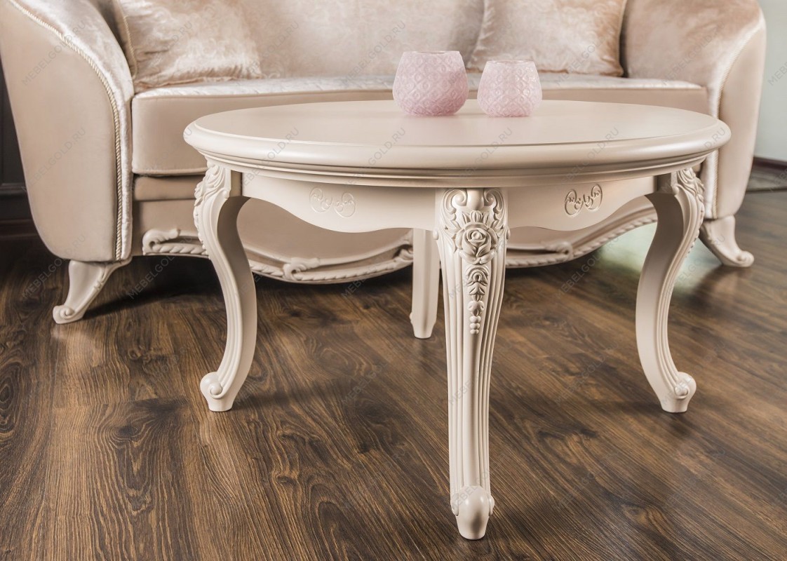 Столик круглый Мокко бежевый | изображение 4