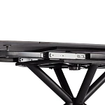 Стол обеденный Winston/Винстон, столешница керамика (глянцевая) / опоры металл, белый/черный, (120+30+30)x80x75(+1) см | изображение 16