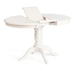 Стол STEFANO круглый, бук, мдф, D90+30x77см, Ivory white | изображение 4