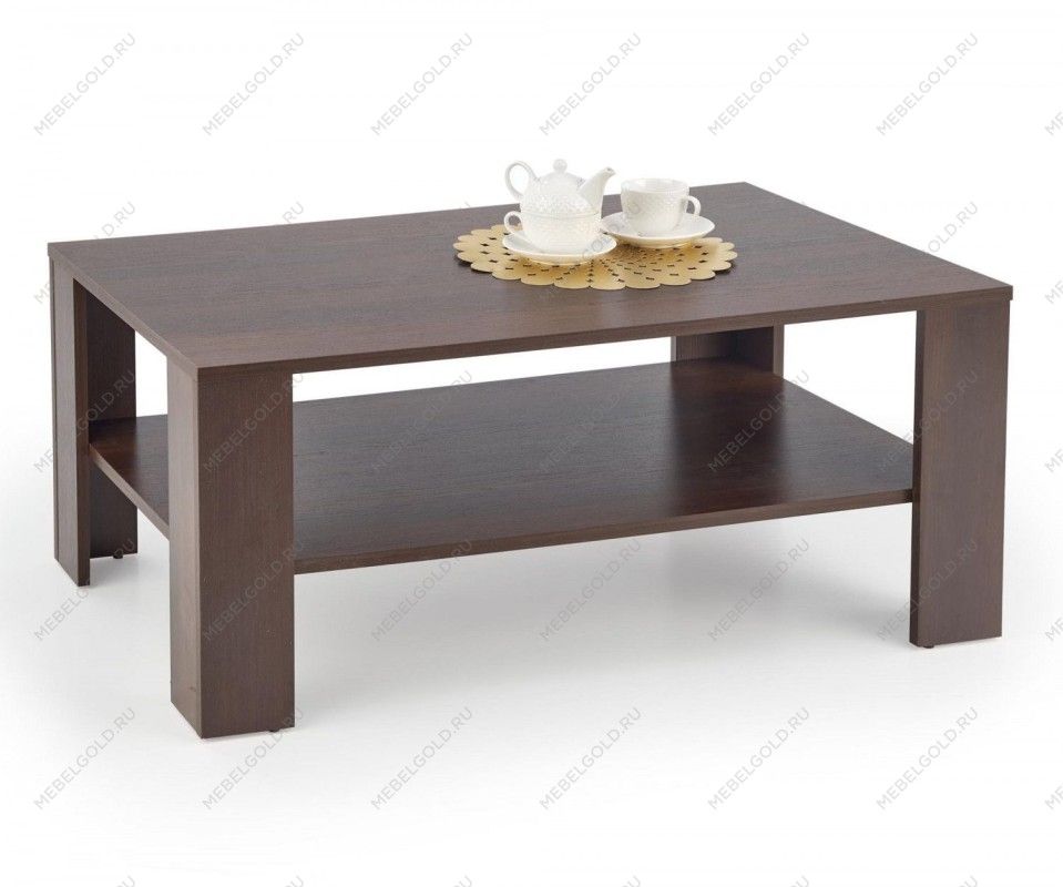 Стол журнальный Halmar KWADRO (темный орех)