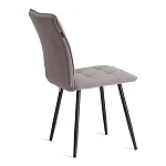 Стул обеденный Bari (2 шт. в упаковке), LT, велюр, серый/черный, 29, 41х55х89 см | изображение 2