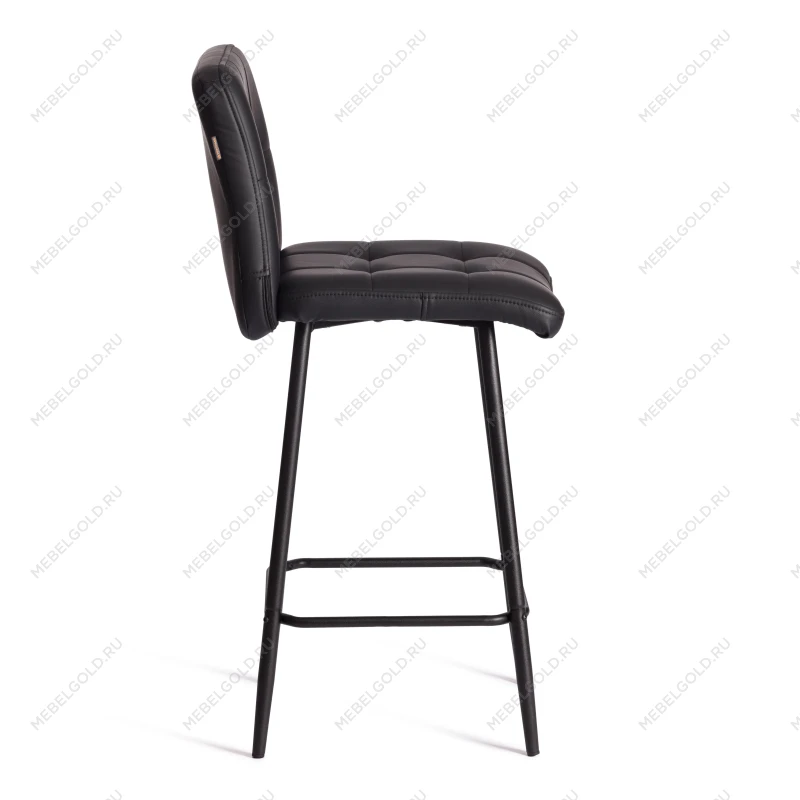 Полубарный стул Medeo/Медео, экокожа, черный, 42х56х102 см | изображение 1