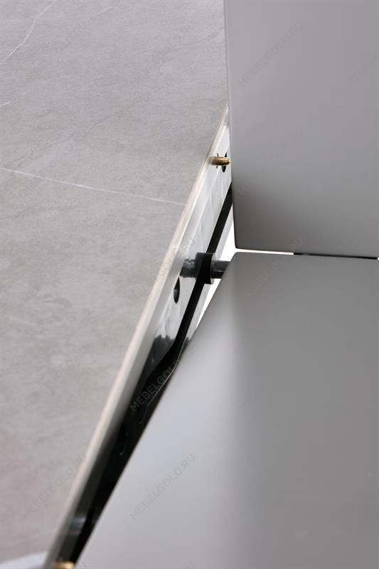 Стол обеденный Halmar MUSCAT 120 раскладной (серый мрамор/светло-серый/золотой) | изображение 7