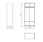 Стеллаж МАКС 100х58х233 белый | изображение 3