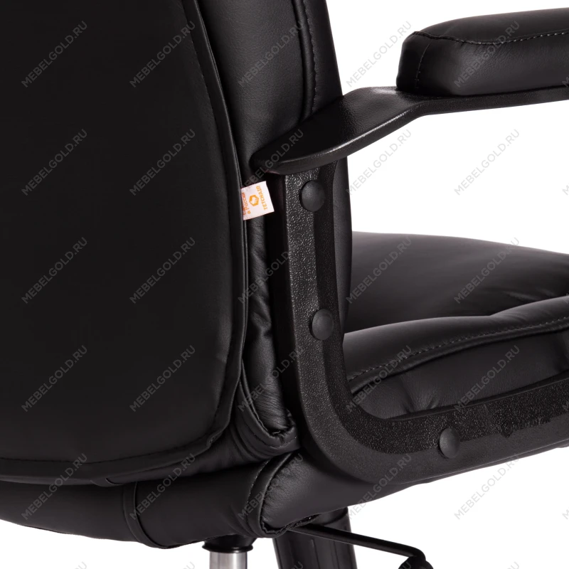 Кресло BERGAMO хром (22), кож/зам, черный, 36-6 | изображение 13