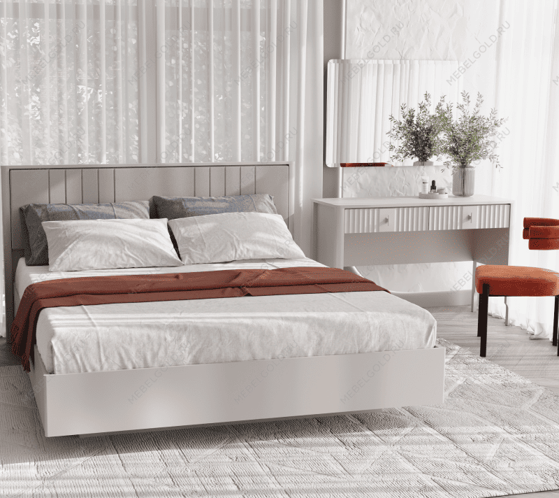 Кровать с мягким элементом Далия LOZ160х200 М персидский жемчуг | изображение 2