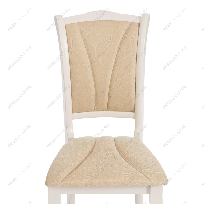 Стул Opera ( OP-SC ), дерево гевея, 45х53х97см, ivory white (слоновая кость 2-5), ткань бежевая (A168B) | изображение 5