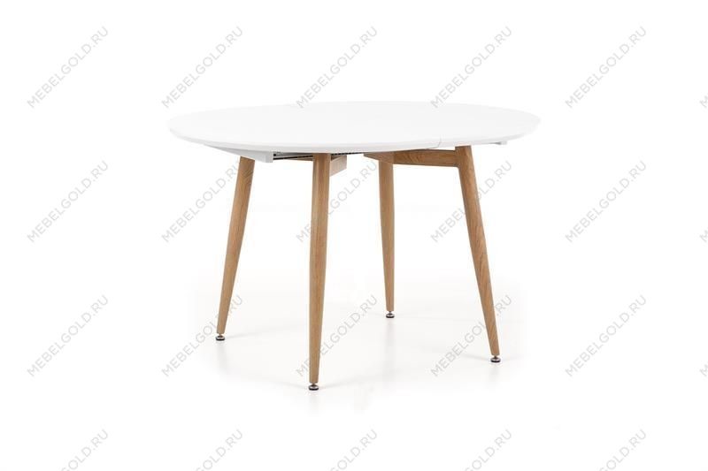 Стол обеденный Halmar EDWARD раскладной (белый/дуб сан ремо)