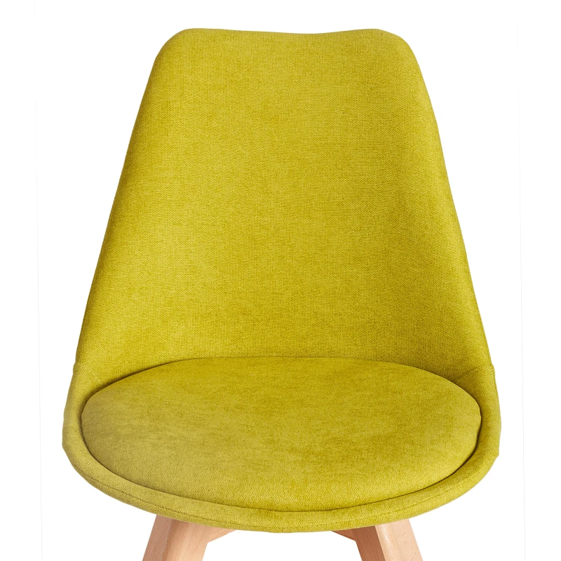 Стул TULIP SOFT (mod. 053V), дерево/пластик/ткань, 49,5 x 54,5 x 84 см, Светло-зеленый (Light green) LY1701-8 | изображение 5