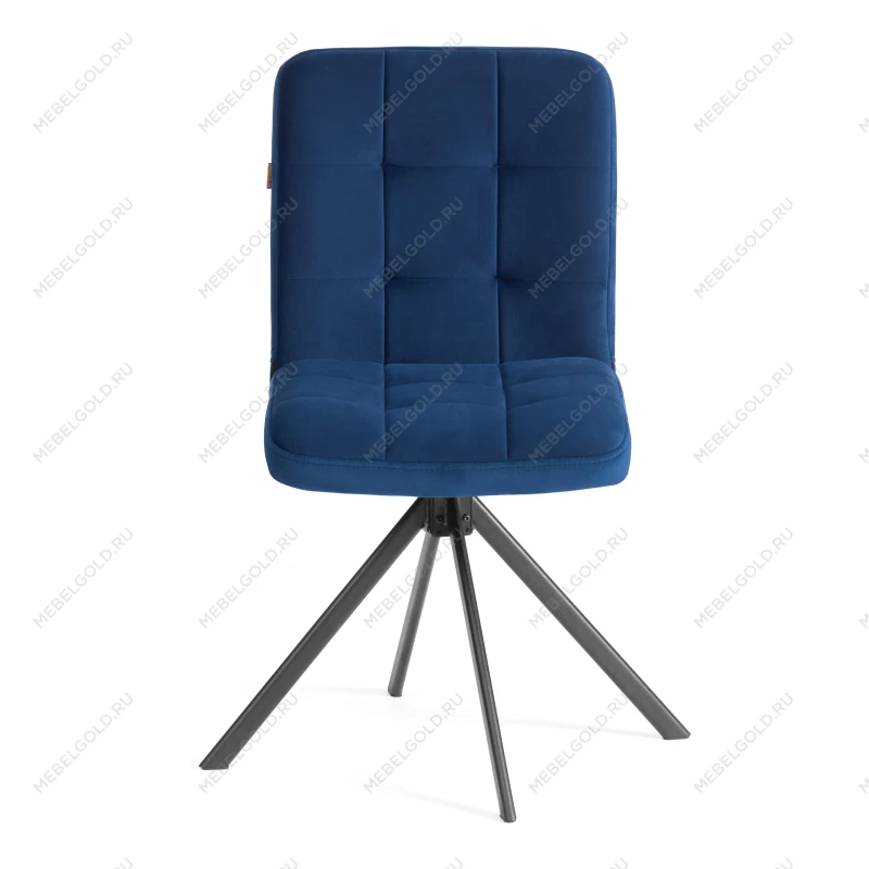 Стул обеденный Medeo, поворотный механизм 360, велюр, Blue (синий) | изображение 4