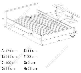 Кровать Halmar SANDY 160 (белый) | изображение 7