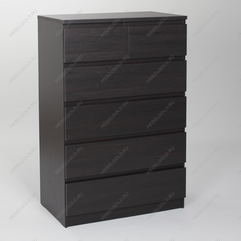 МАЛЬТА комод ИКЕА / IKEA 4+2 ящика 80х121 Дуб Венге | изображение 1