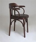 Стул Венский Михаэль мягкий (темный тон, экокожа коричневая) | изображение 1