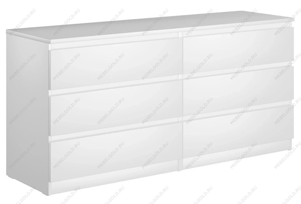 МАЛЬТА комод ИКЕА / IKEA 6 ящиков 160х76 белый