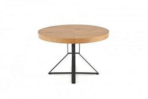 Стол обеденный Halmar MERCY раскладной (дуб золотой/черный)