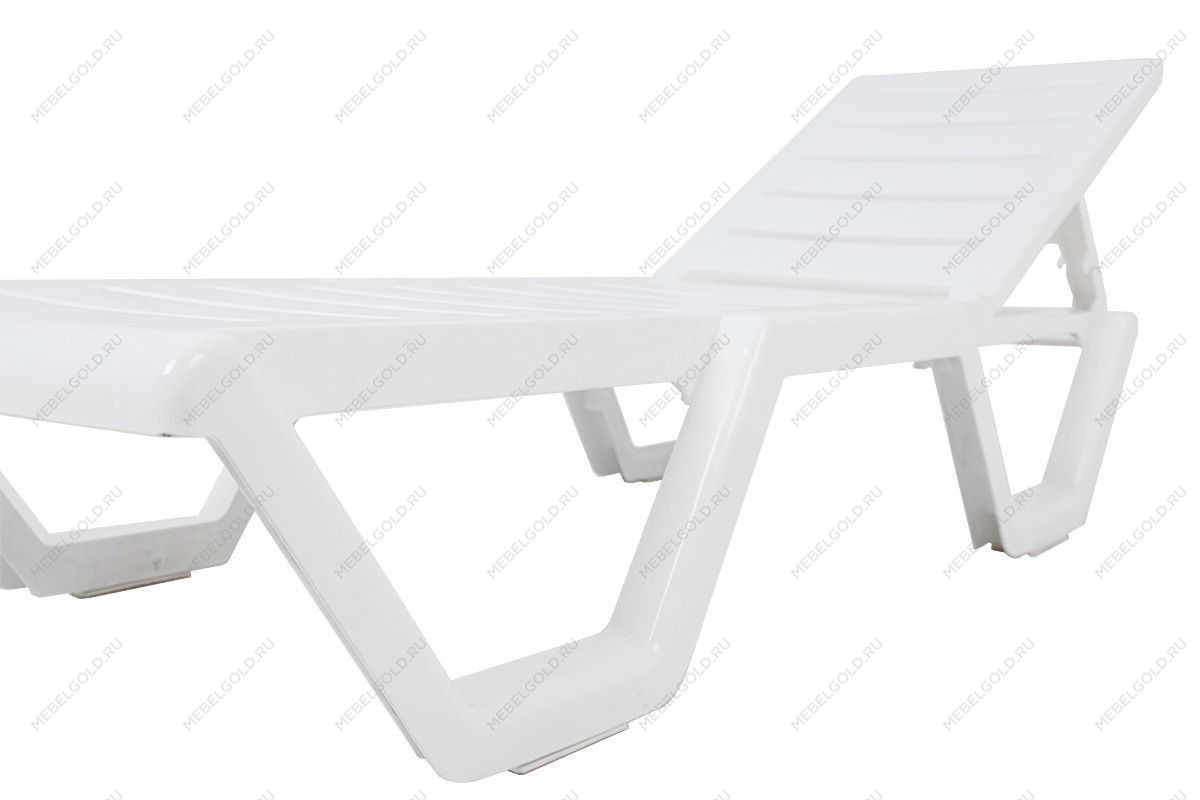 Шезлонг Tweet пластиковый белый | изображение 2