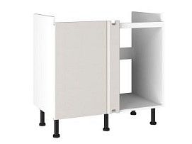 Стол под мойку угловой СМУ-100, Виста (900*534*870) Экокожа Белый, 26303