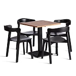 Стул ASGARD, дерево вяз, черный, 48х43х76 см | изображение 5