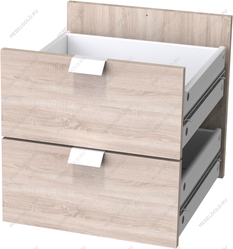 КАЛЛАКС / ФОРА Дверца 4.3 с задней стенкой в комплекте для открытого стеллажа, цвет дуб беленый