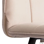 Стул обеденный Bari (2 шт. в упаковке), LT, велюр, бежевый/черный, 7, 41х55х89 см | изображение 8