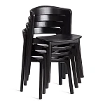 Стул ASGARD, дерево вяз, черный, 48х43х76 см | изображение 11