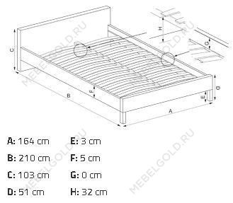 Кровать Halmar VALENTINA 160 (античная черешня) | изображение 3