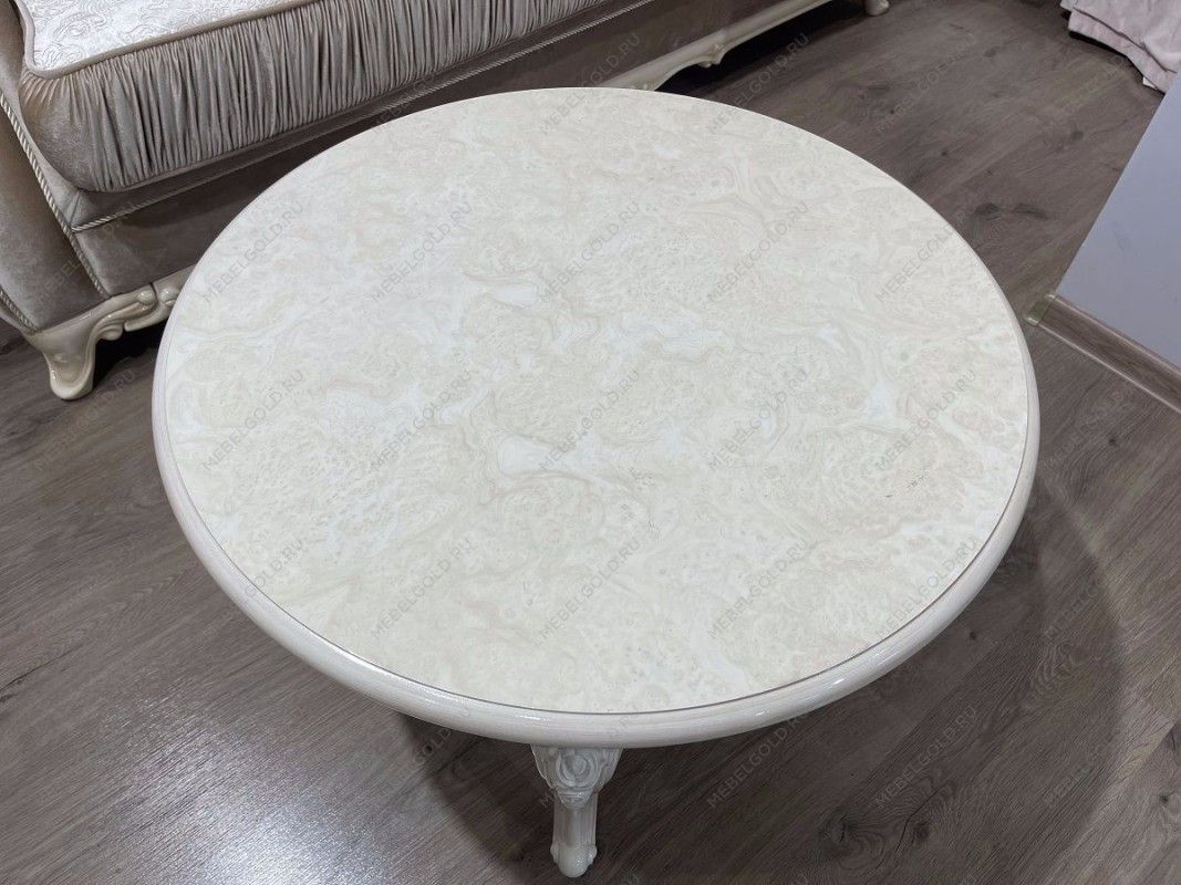 Столик круглый Патрисия крем корень глянец | изображение 8