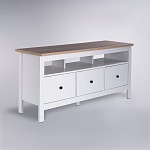 САГА тумба 3 ящика белая/ясень | изображение 1