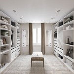 Полка МАКС длинная в двухдверный широкий шкаф, ДСП, цвет белый | изображение 3