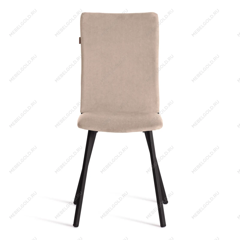 Стул обеденный La Rousse (2 шт. в упаковке), NEW, велюр, бежевый/черный, 7, 45х55х93 см | изображение 3