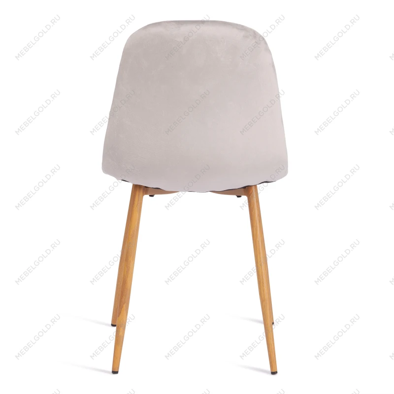 Стул BREEZE (mod. 4724), Велюр/металл, 44 х 53 х 87 см, Light grey (светло-серый) HLR14 / натуральный | изображение 3