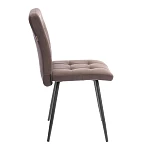 Стул обеденный Medeo, велюр, коричневый, 6, 47х56х89 | изображение 1
