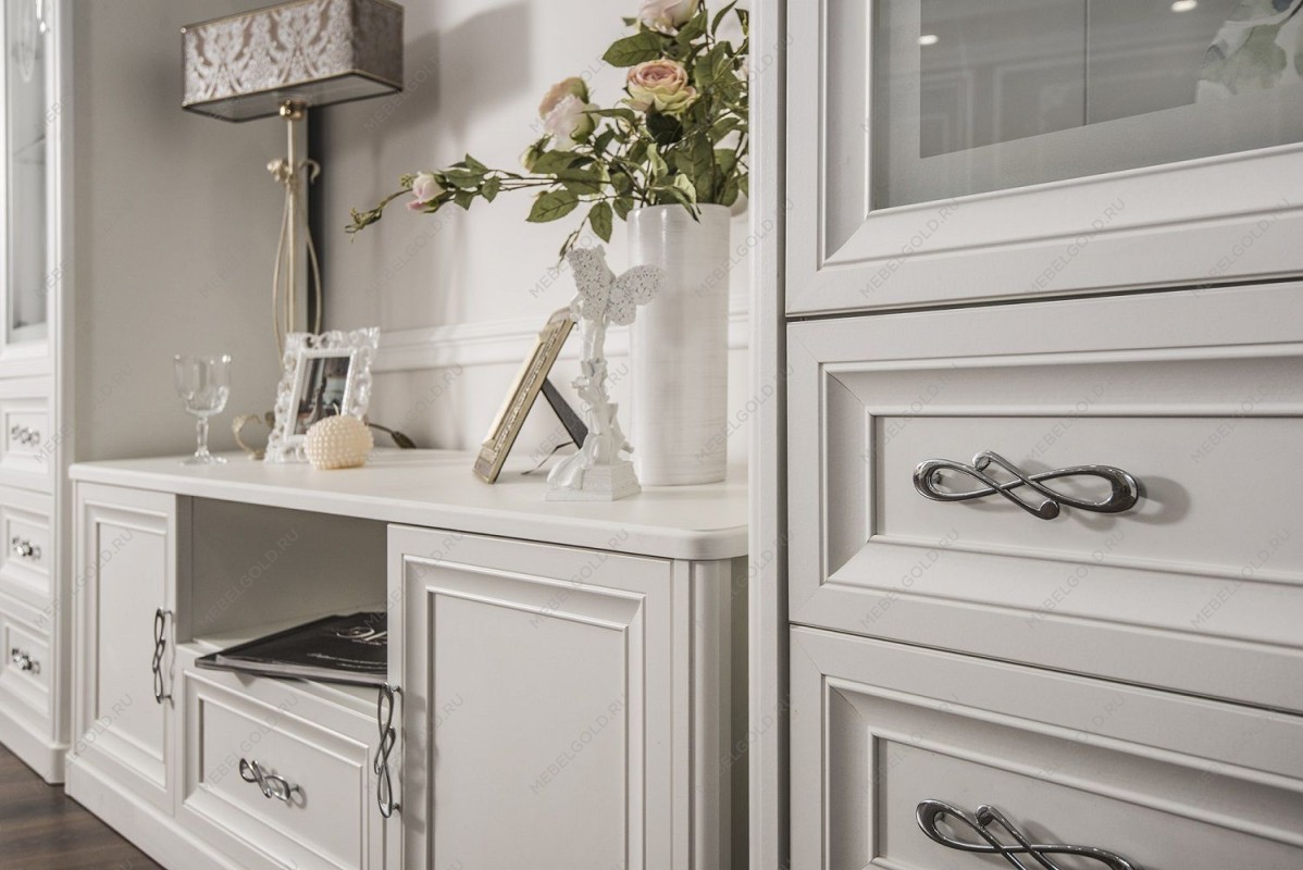 Гостиная Мишель 1+тв+2 белый матовый | изображение 2