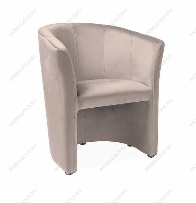 Кресло Signal TM-1 VELVET (темно-бежевый/венге)