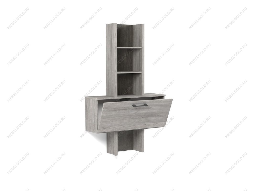 Надстройка Д-6 к тумбе малой, Денвер (900*270*1444) Риббек серый, 31309 | изображение 1