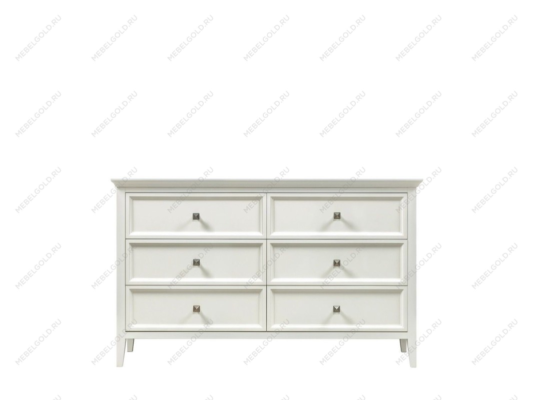 Комод большой 6 ящиков Manhattan (Молочный)