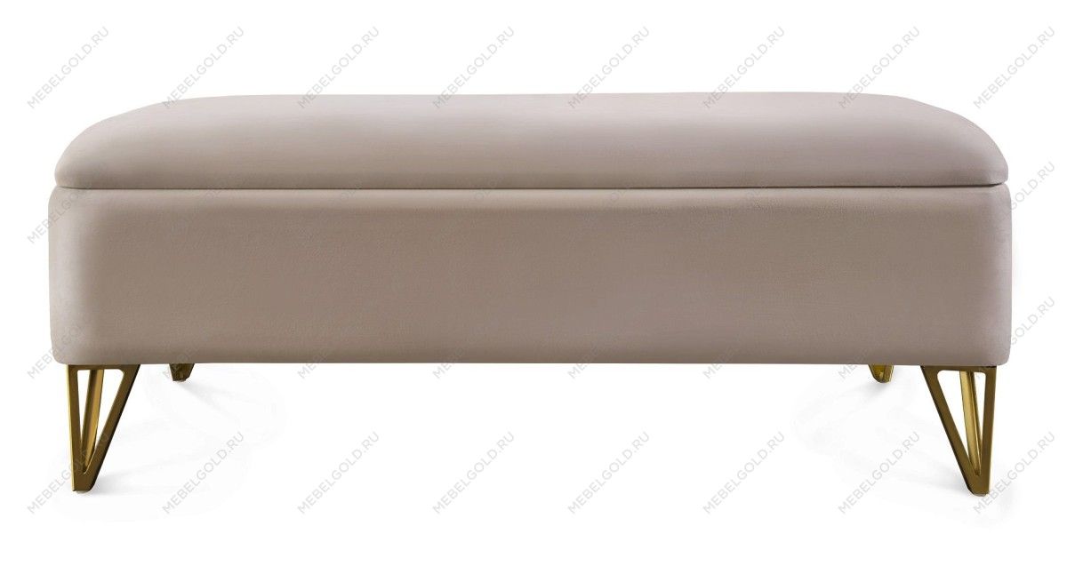 Банкетка Лара бежевый глянец | изображение 1