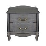 Прикроватная тумбочка Джульетта 2 ящика (Серый ясень) | изображение 1