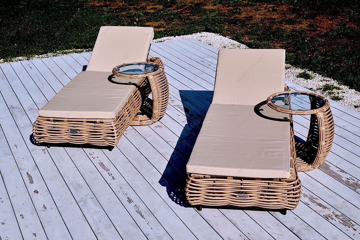 MOKKA MAJORCA боковой столик, цвет соломенный | изображение 5