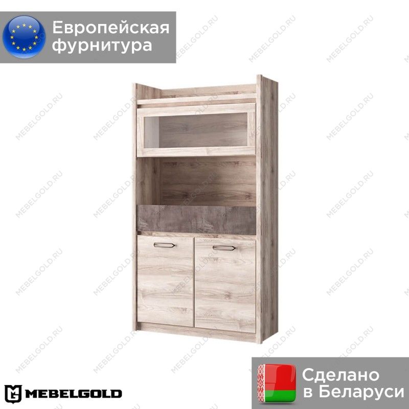 Шкаф с витриной Джаз 1V2D1S | изображение 1