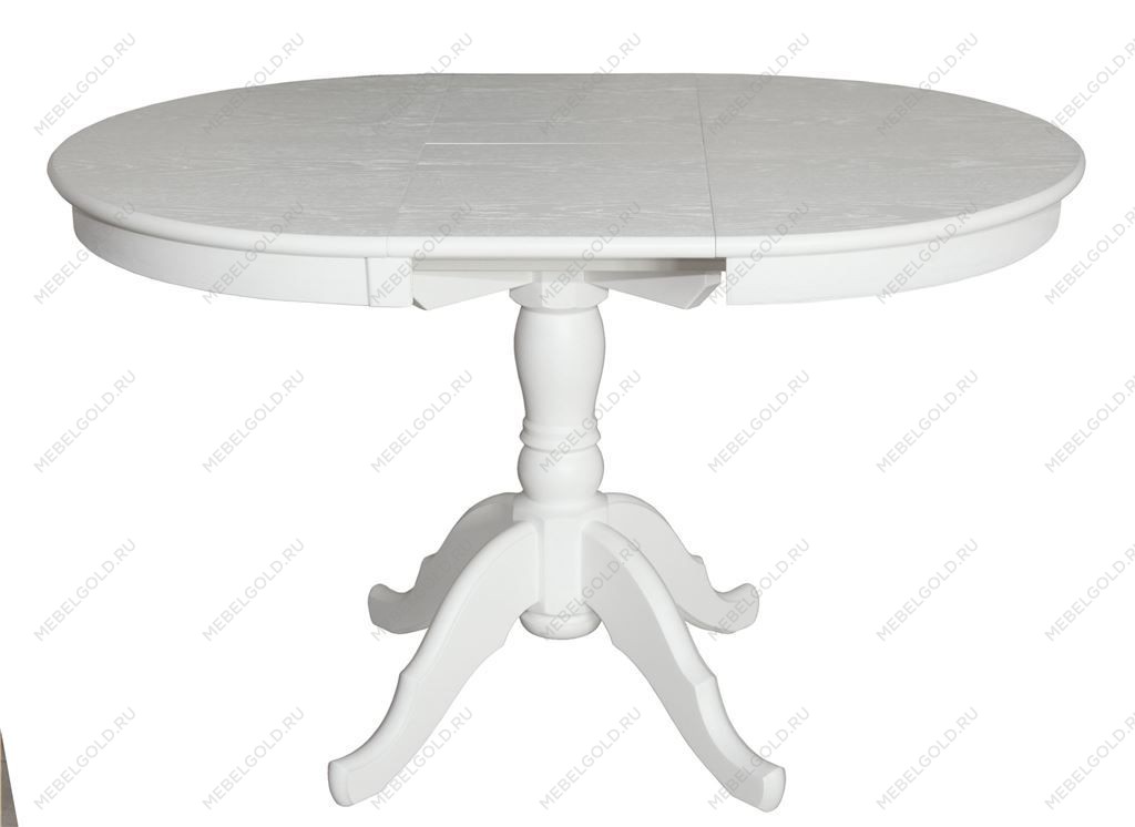 Стол Круглый (Белый/массив березы, МДФ, ШПОН) | изображение 1