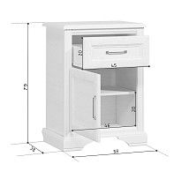 Тумба Стилиус KOM1D1S (Орех донской)