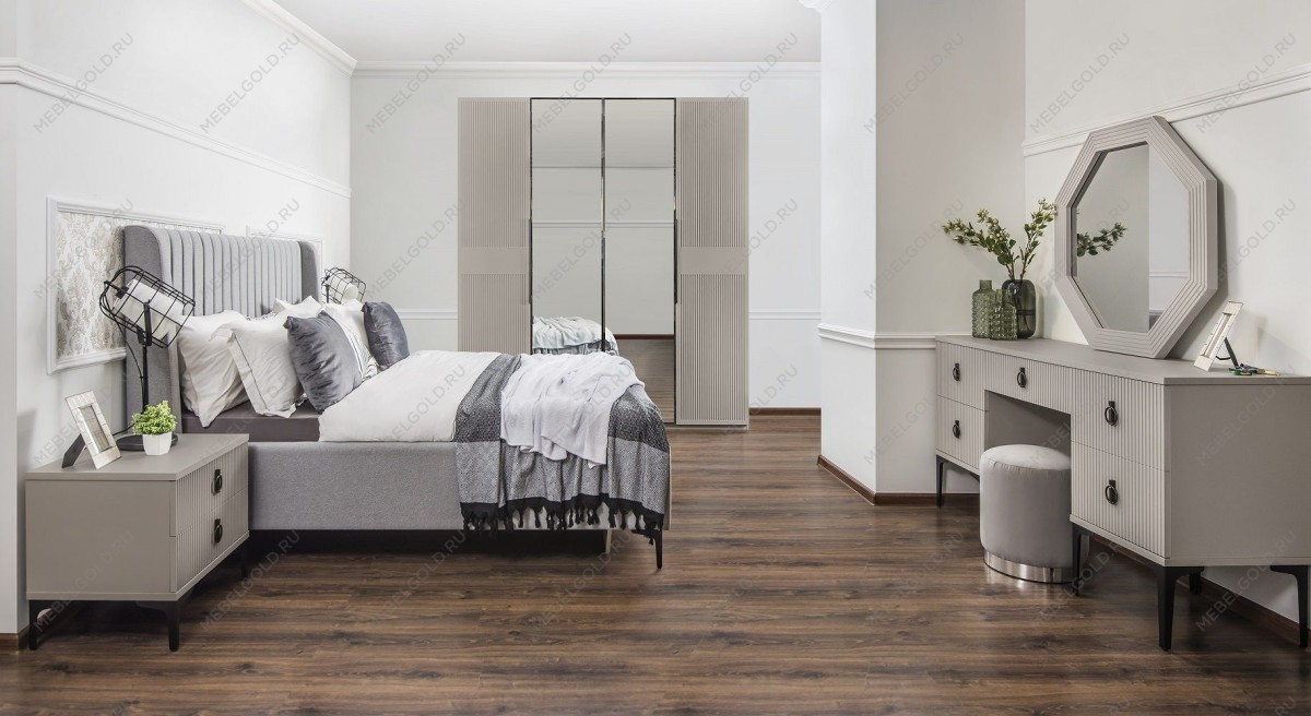 Кровать Стелла 160х200 светло серый камень | изображение 6