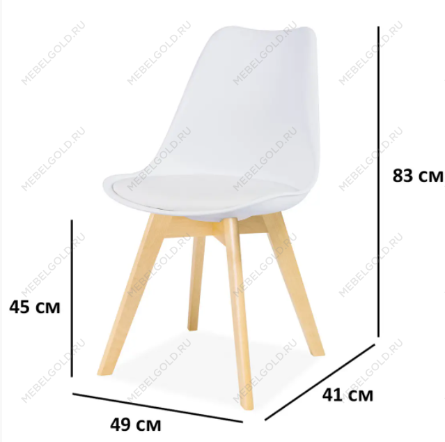 Стул кухонный Signal KRIS (белый/бук) | изображение 1