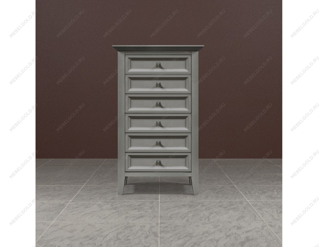 Комод высокий 6 ящиков Manhattan (Серый) | изображение 1