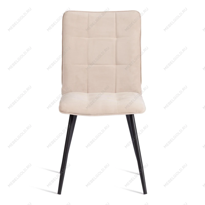 Стул обеденный Bari, ткань велюр, 46х55х89, молочный/черный, (Porsche 2) | изображение 4