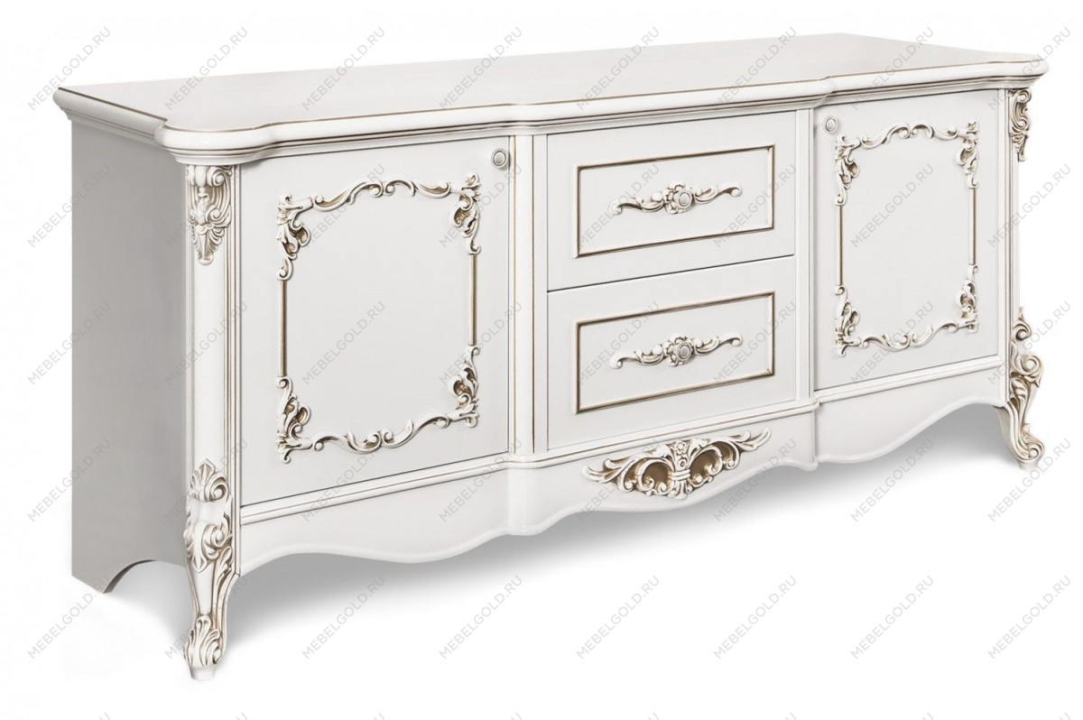 Тумба ТВ Флоренция белый глянец