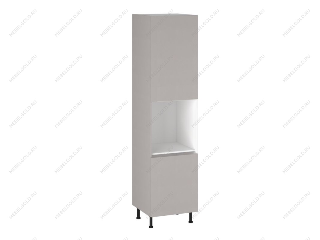 Шкаф-пенал 960 ПГ-60 бок левый МДФ, Виста (600*586*2456) Экокожа Бежевый, 26487