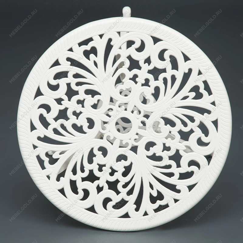 Комплект Secret De Maison Romance (стол +2 стула), алюминиевый сплав, D60/H67, 53х41х89см, butter white | изображение 5